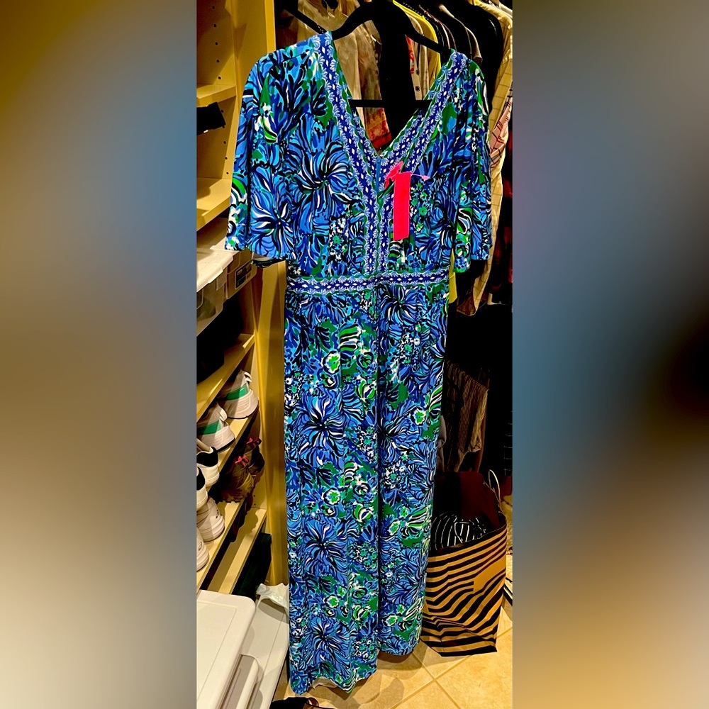 Addison Elbow Sleeve Maxi Dress